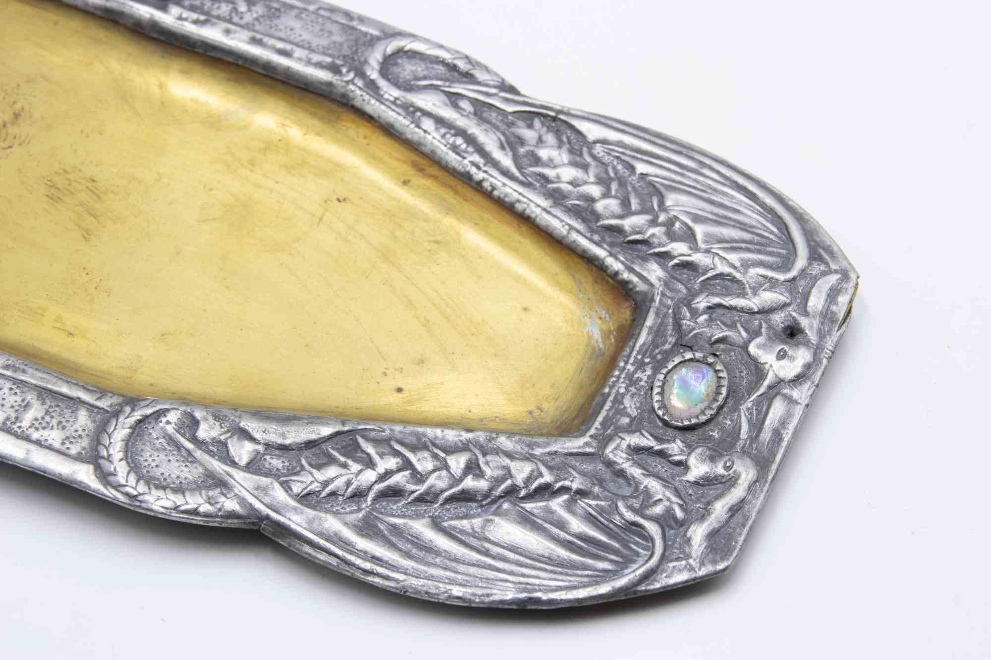 Vintage-Fotohalter aus Zinn, Italien, frühes 20. Jahrhundert im Zustand „Gut“ im Angebot in Roma, IT