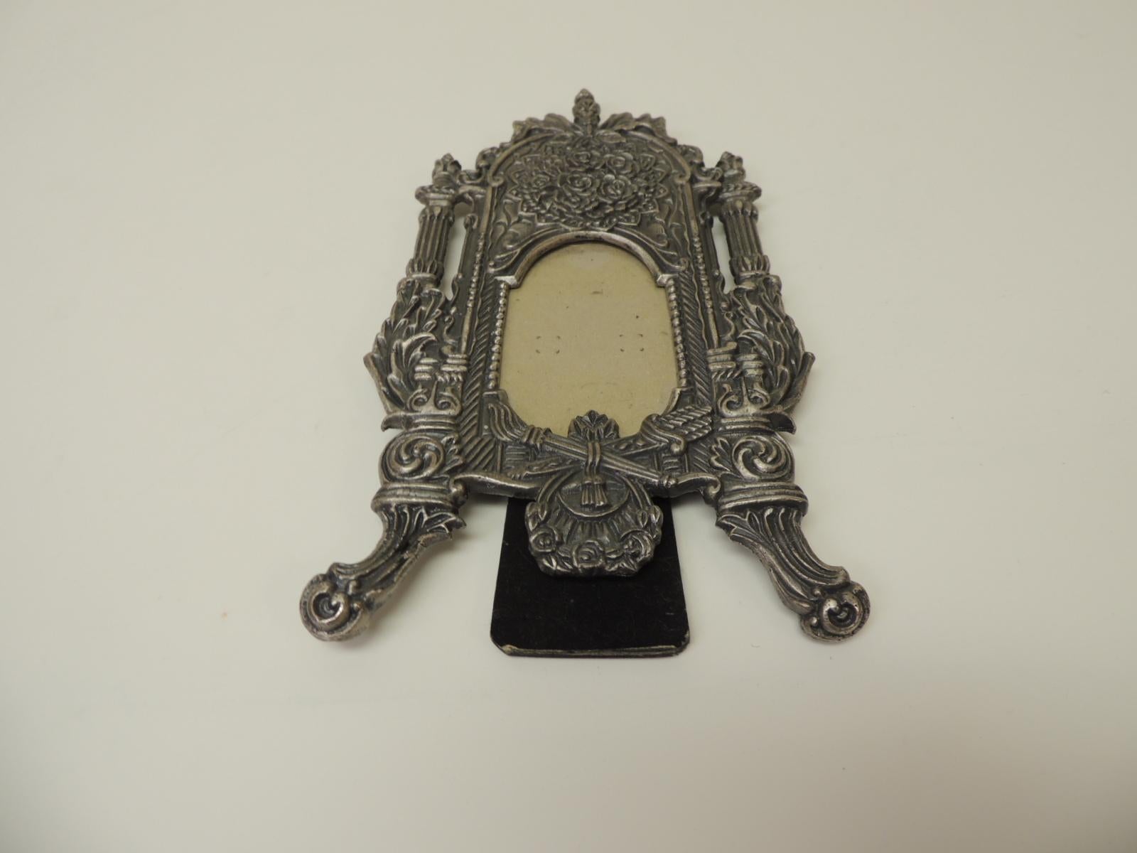 vintage pewter picture frames