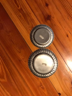 Vintage Pewter Plate /2 St 1970s