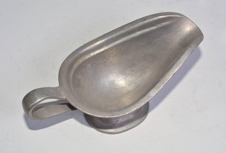 North American Vintage Pewter Sauce or Gravy Dressings Boat For Sale
