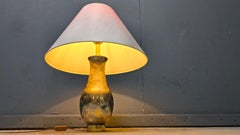 Vintage pewter table lamp, 1970s