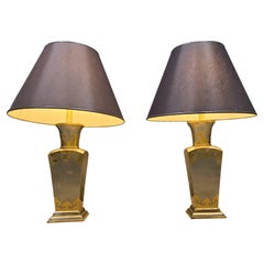 Vintage Tischlampen aus Zinn, 1970er Jahre - 2er Set