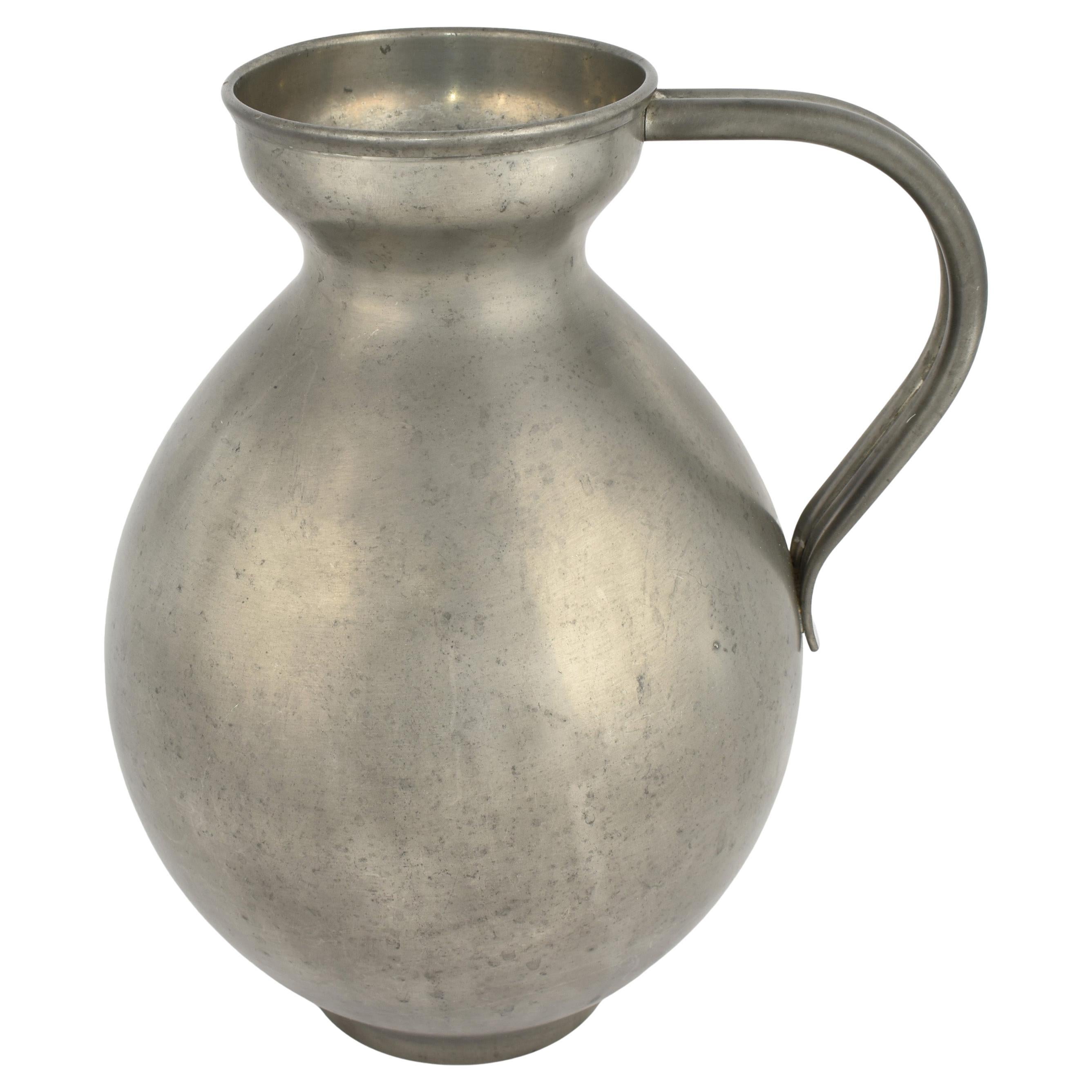Vintage-Vase aus Zinn mit Henkeln von Harald Buchrucker, Deutschland, 1930er Jahre
