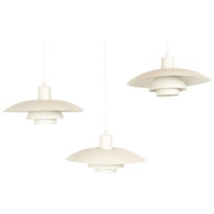 Vintage PH 4/3 Pendants by Poul Henningsen for Louis Poulsen 1980s, Set of 3