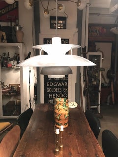 Iconic Vintage PH5 Chandelier for Louis Poulsen of Denmark in Brushed Alu Finish