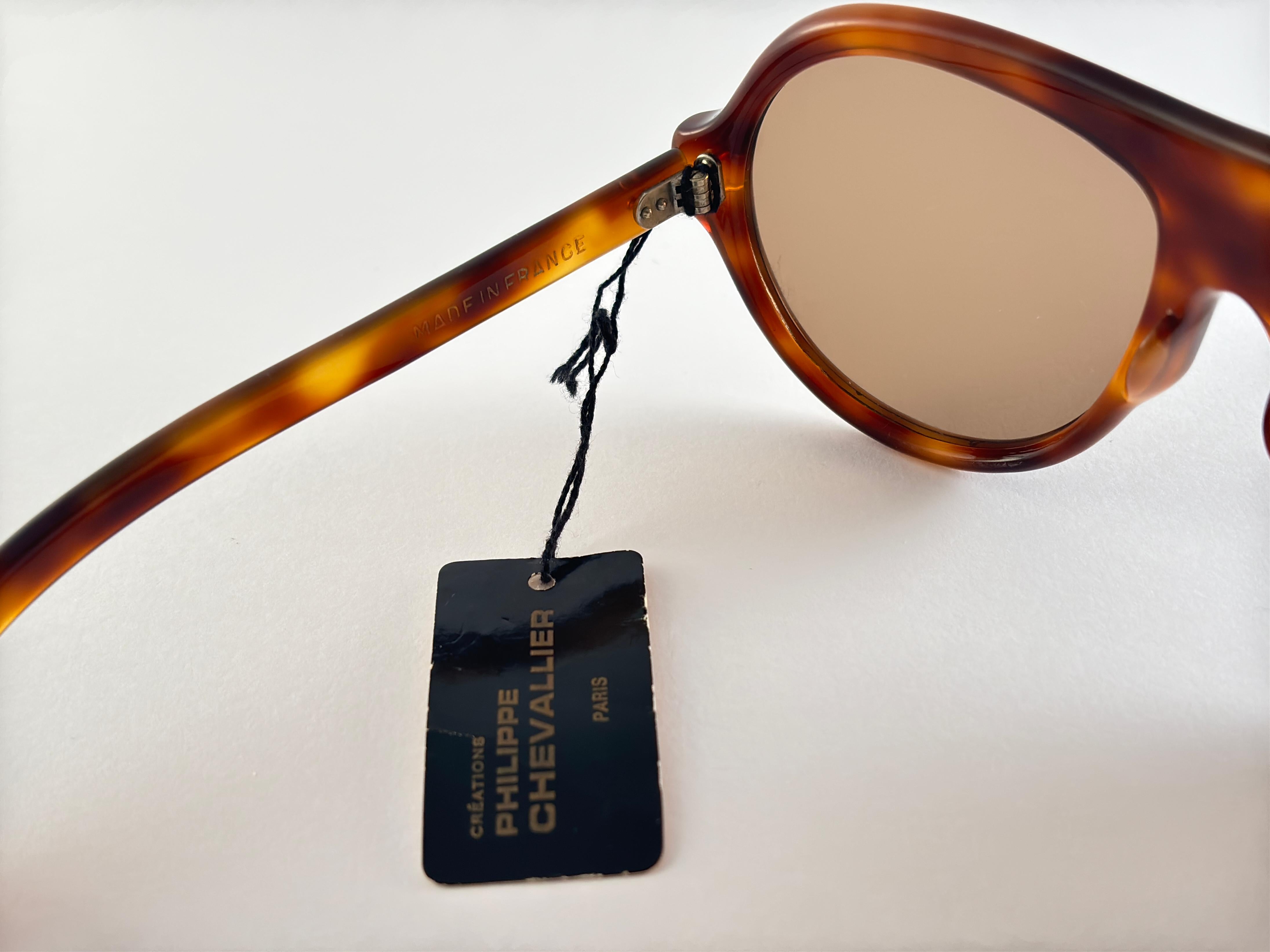 Vintage Philippe Chevallier Pour Frank Olivier Oversized Sunglasses 1960 France In New Condition For Sale In Baleares, Baleares