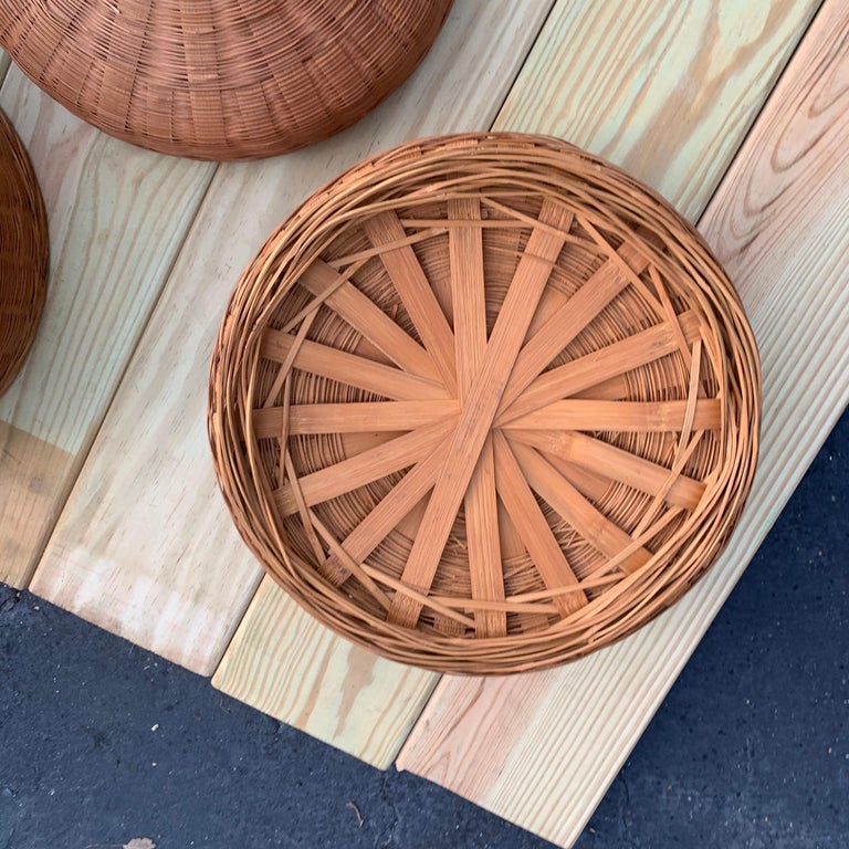 Vintage Philippines Wedding Basket, 4 Pieces For Sale at 1stDibs