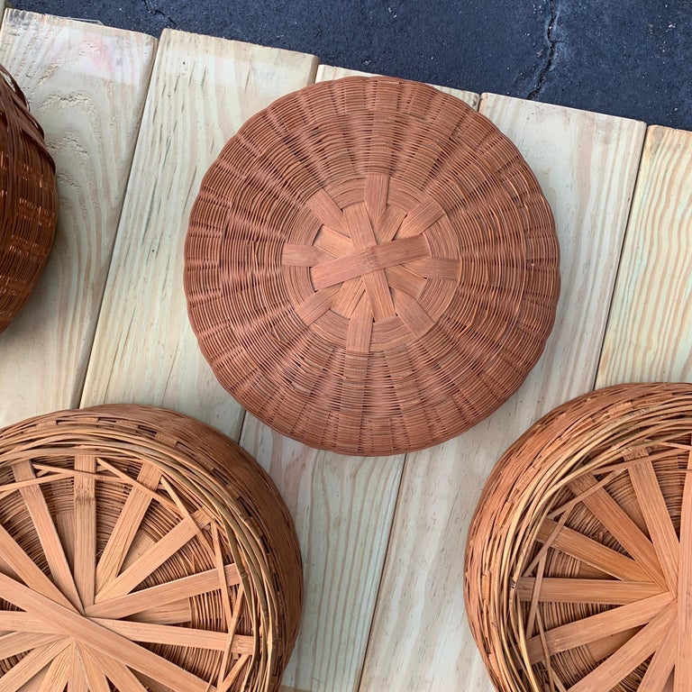 Vintage Philippines Wedding Basket, 4 Pieces For Sale at 1stDibs