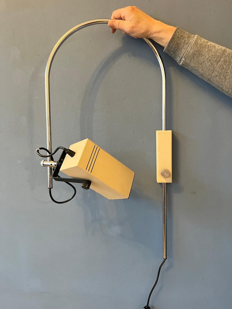 Vintage Philips Arc Wall Lamp, 1970s In Excellent Condition For Sale In ROTTERDAM, ZH