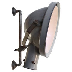 Vintage Philips Dutch Wall Light, Iron & Enamel, Adjustable Height