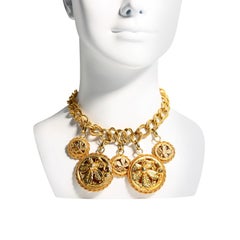 Phillipe Farrandis Collier à disques pendants vintage, c. 1980