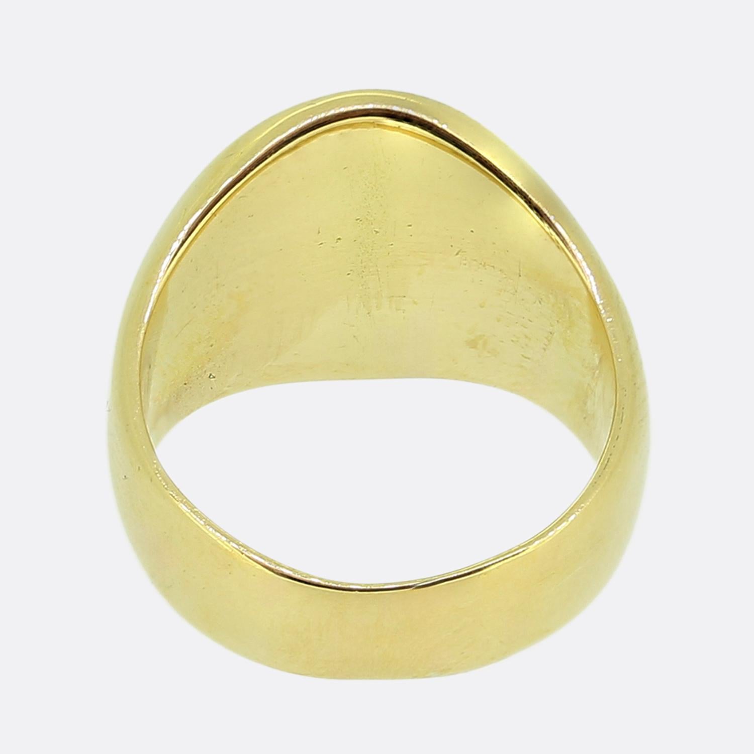 Women's or Men's Vintage Phoenix Intaglio Signet Ring For Sale