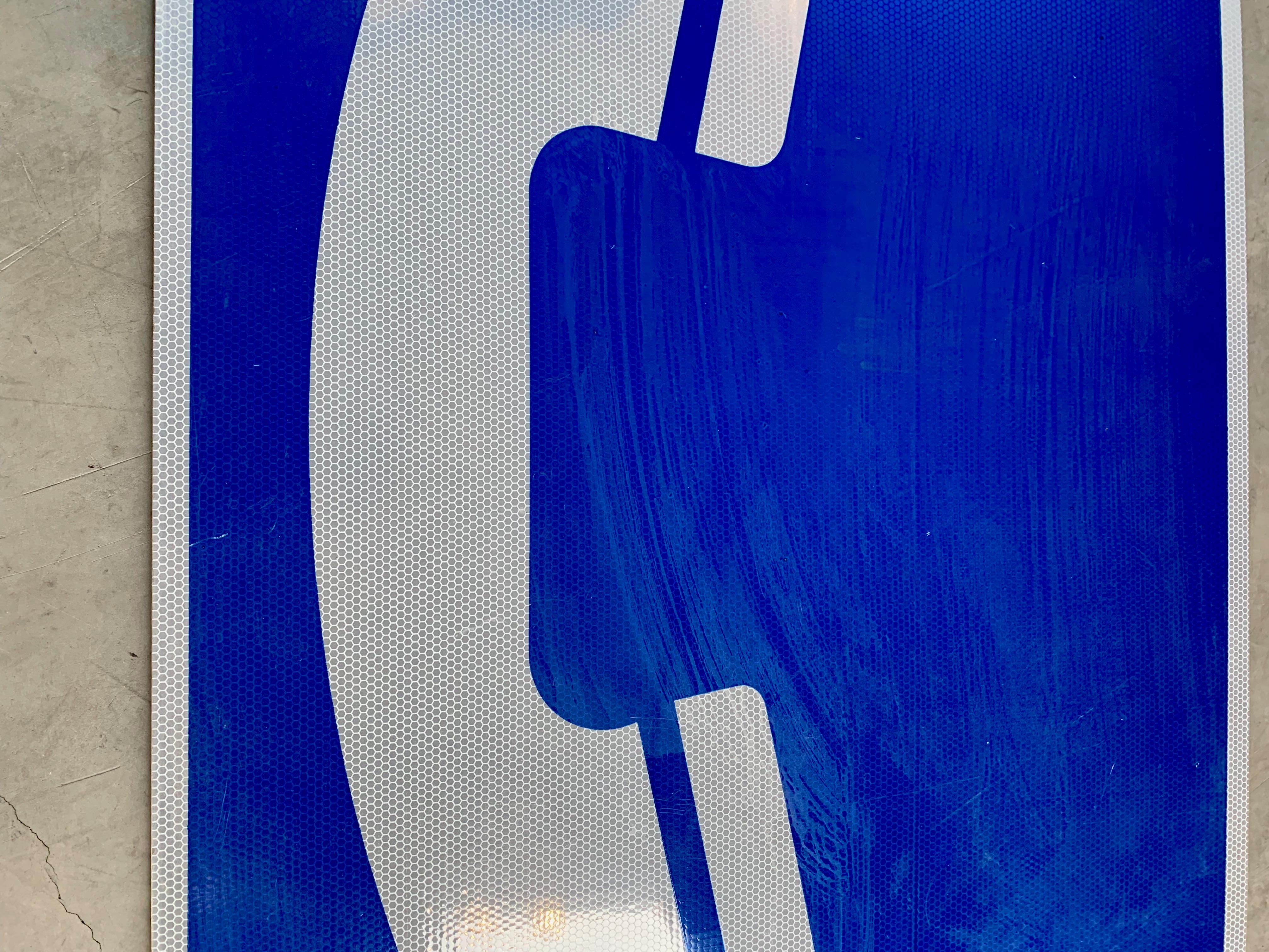 phone road sign