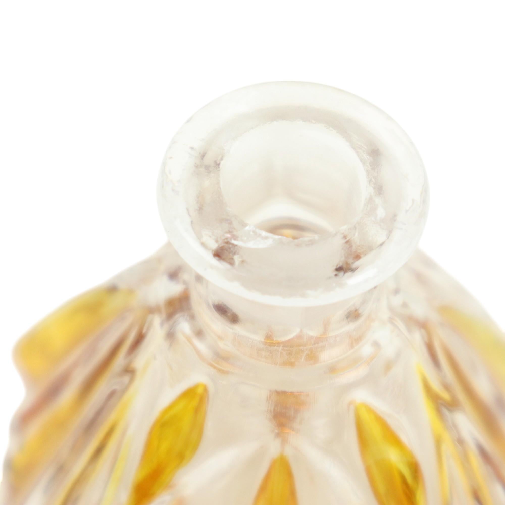 Vintage Phönix Amber Toilet Set Perfume Set Boudoir Bleikristal For Sale 8