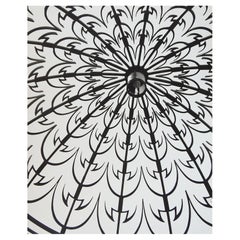 Vintage Photograph of Art Deco Iron Light Fixture