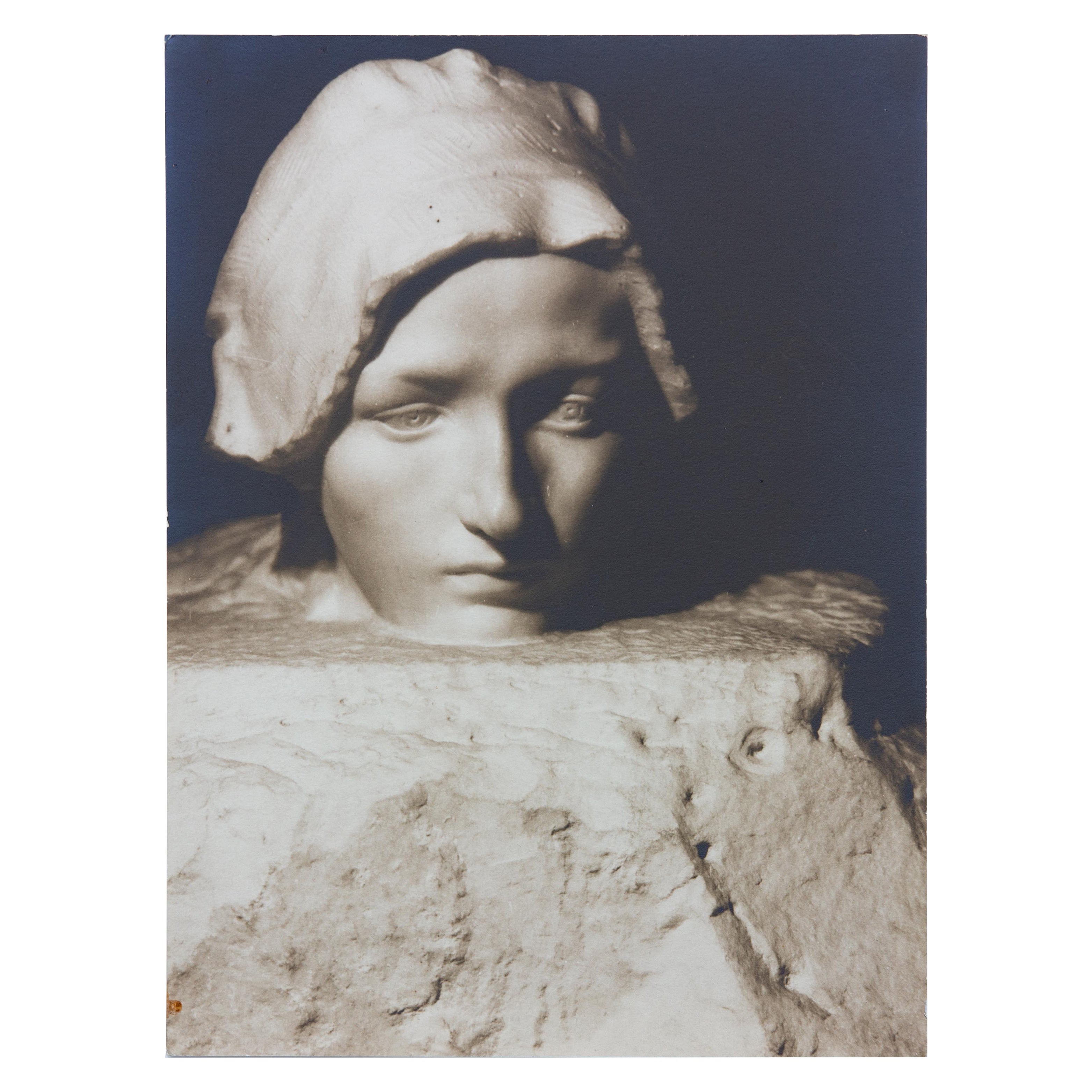Vintage By Fotografie der Skulptur von Auguste Rodin von Albert Rudomine