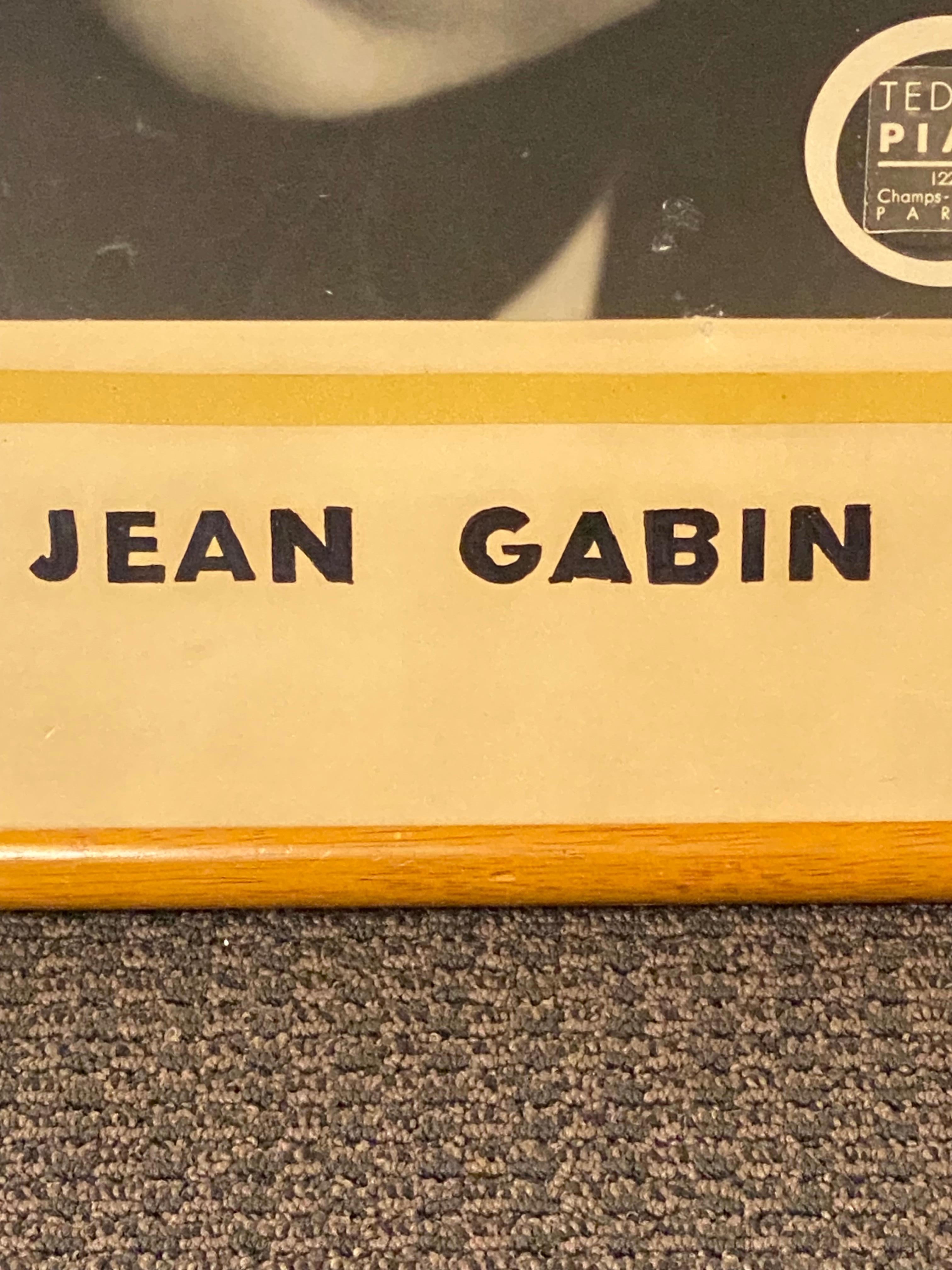 Vintage-Fotografie von Jean Gabin auf Silberpapier von Teddy Piaz's (Mitte des 20. Jahrhunderts) im Angebot