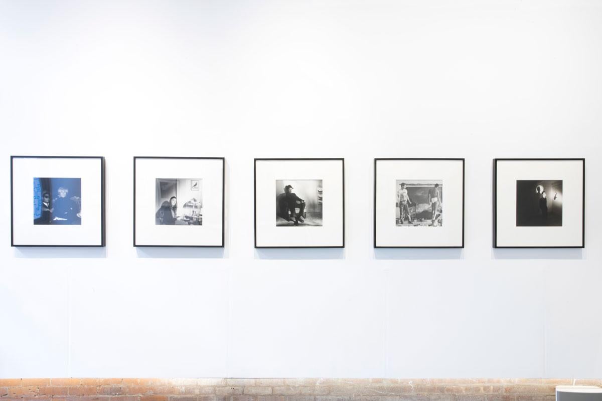 Original vintage photograph taken by Jeannette Montgomery Barron of the multifaceted American artist, John Lurie, in NYC, 1982. Vintage silver gelatin print. Framed.

Image: 13 × 13 inches 
Paper: 20 × 16 inches
Frame: 24.5 × 24.5 inches