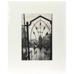 Vintage Photograph of New York Cityscape, Mounted in Window Mat