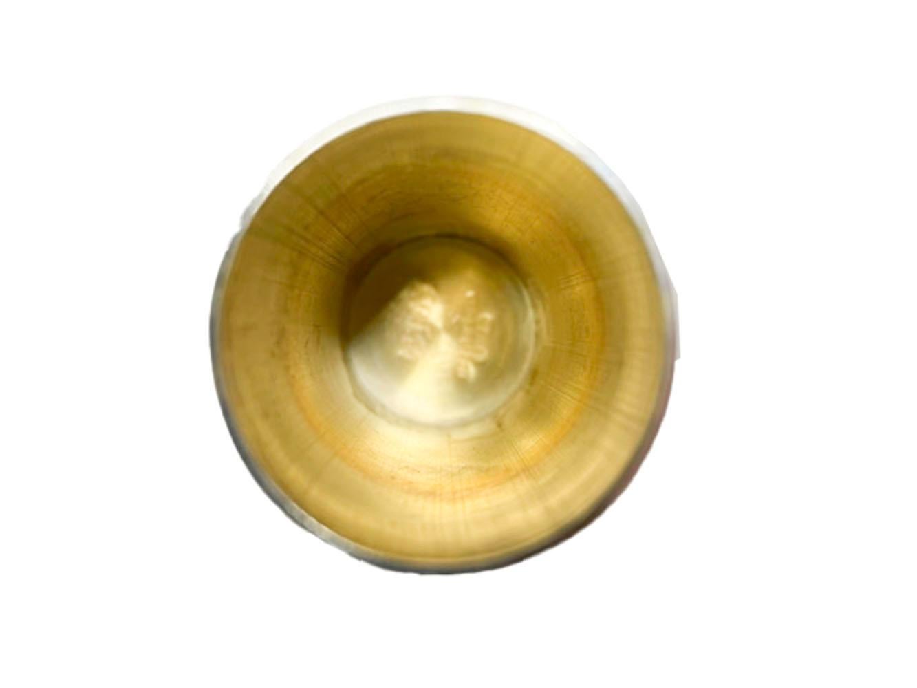 Mid-Century Modern Vintage PHV & Co Silver Plate Shotgun Shell 1.5oz Jigger 