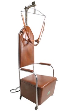 Vintage Physical Therapy Tractolator Intermittent Traction Apparatus Chair 1930s