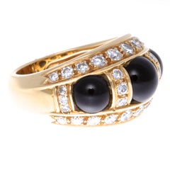 Vintage Piaget 18 Karat Gold and Onyx Ring
