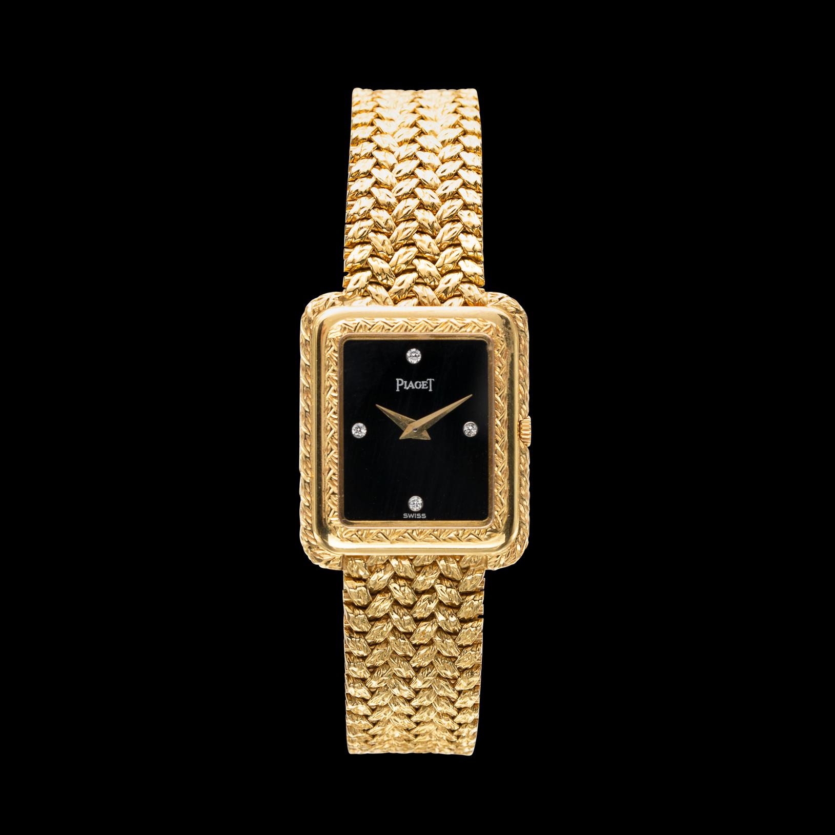 Vintage Piaget 18k Gold Ladies Wristwatch In Excellent Condition In San Francisco, CA