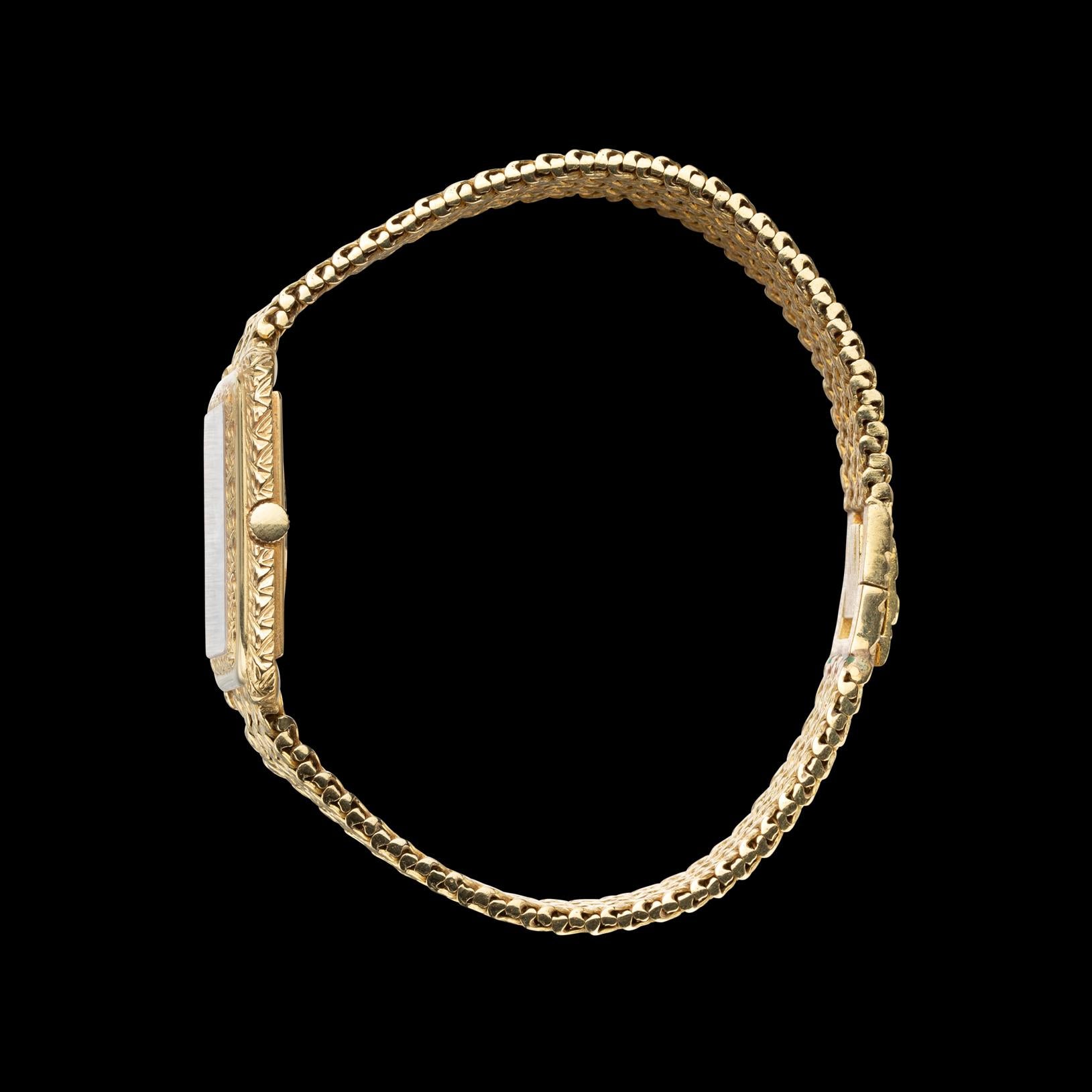 Vintage Piaget 18k Gold Ladies Wristwatch 3