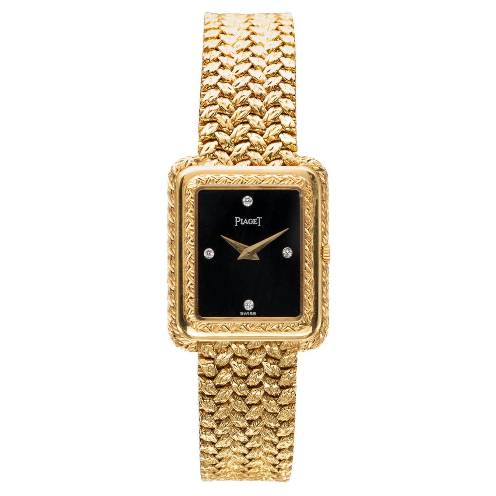 Vintage Piaget 18k Gold Ladies Wristwatch at 1stDibs