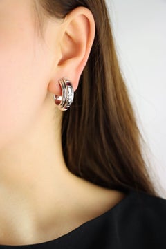 Vintage Piaget Boucles d'oreilles Possession en or blanc 18 carats diamant rubis