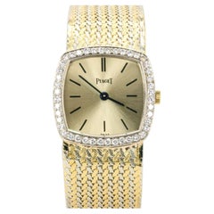 Piaget vintage, oro giallo 18 carati, diamanti, rif. 9235