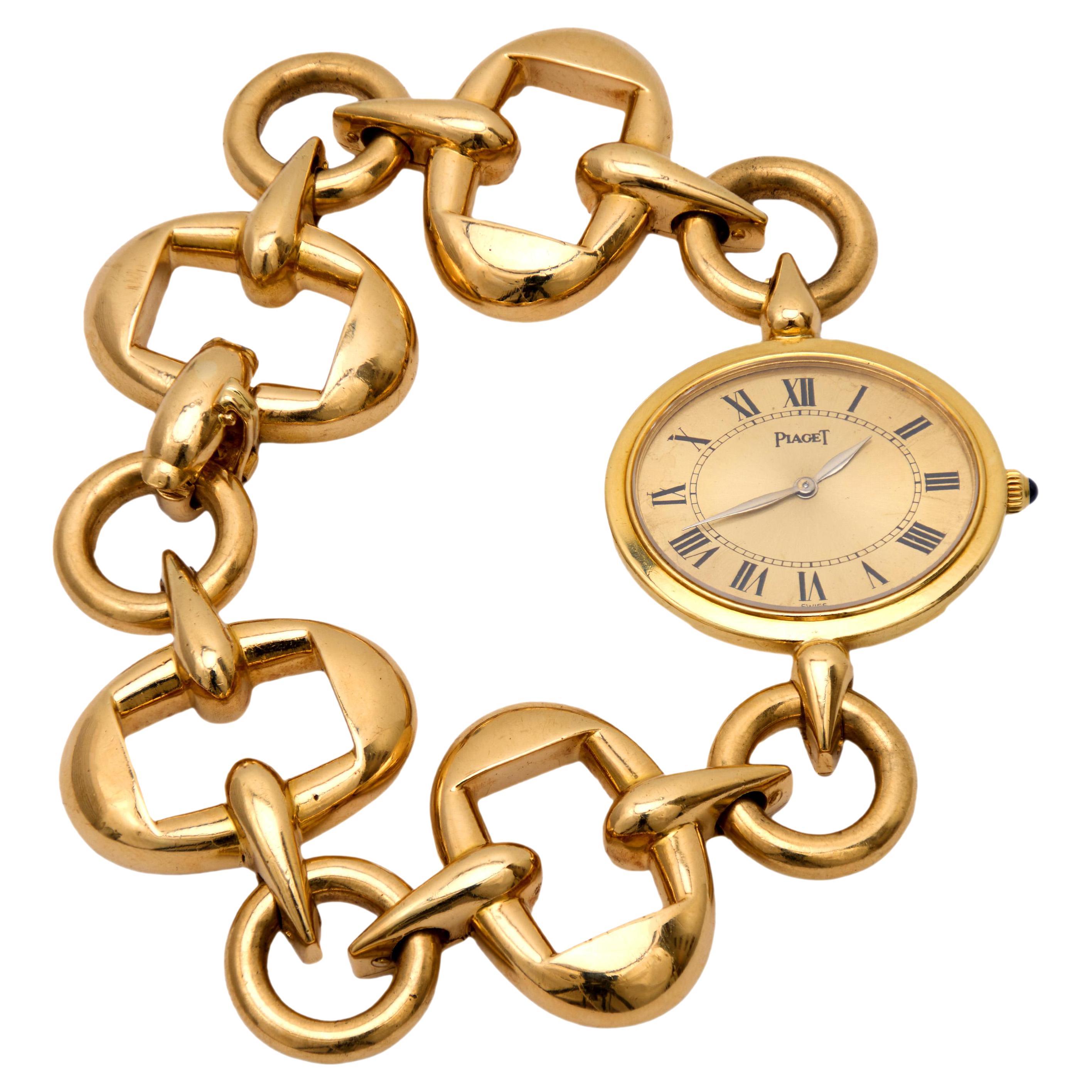 Vintage Piaget 18k yellow gold watch