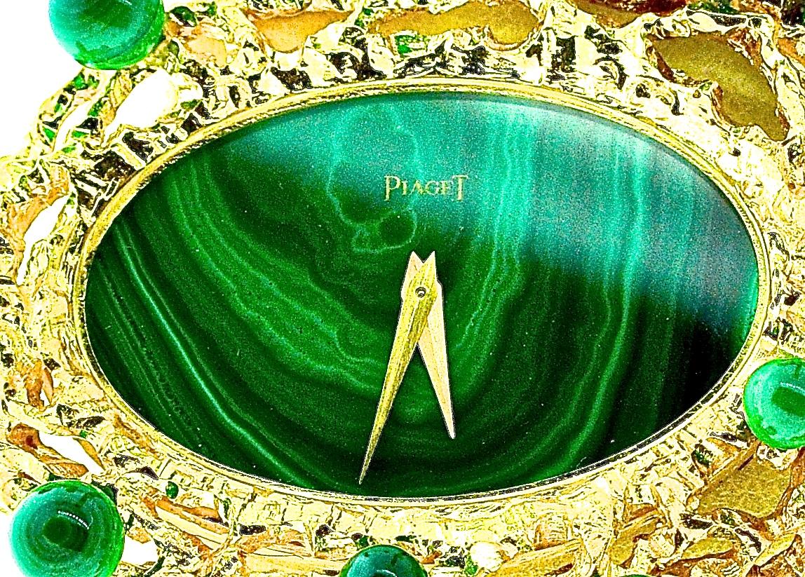 Vintage Piaget from the 1970's, outrageous in design and finely made by the world famous watch house in Switzerland, Piaget. This watch recently was a star piece at a recent exhibitation of unusual 1970's jewelry and watches.   Mechanical and in