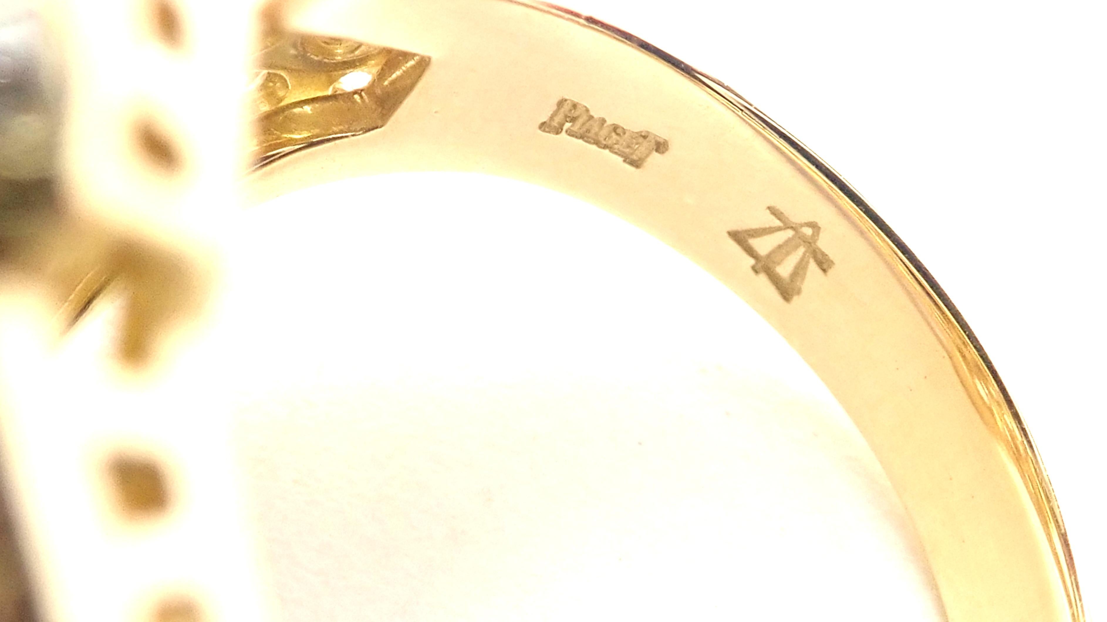 Piaget Bague cocktail vintage en or jaune avec 3 carats de diamants Unisexe en vente