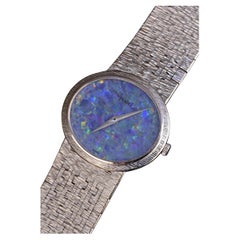 Vintage By Piaget 9801 A6 18K Weißgold-Armbanduhr mit Opal-Zifferblatt - 57g, 16cm