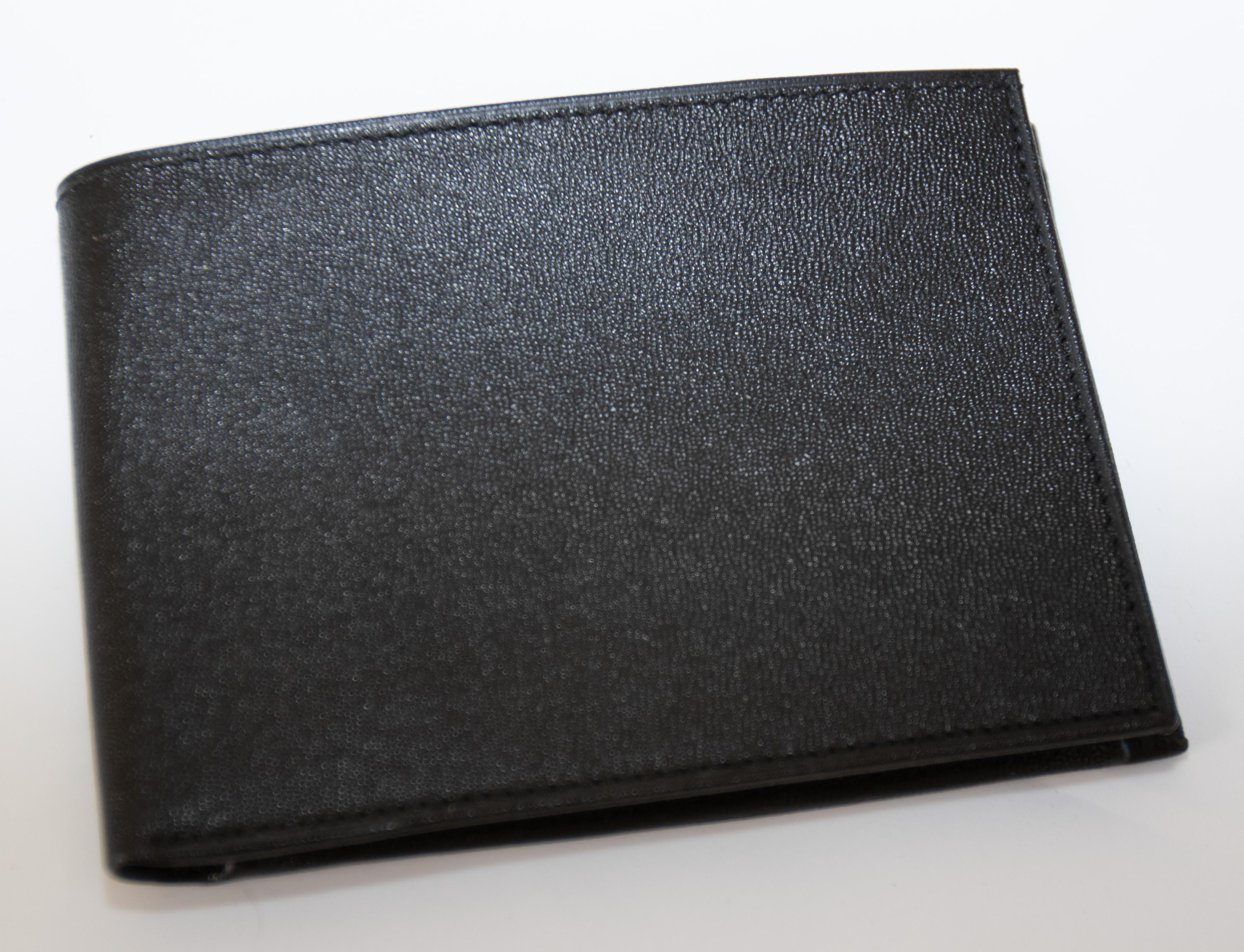 Piaget Vintage-Brieftasche aus schwarzem Leder im Zustand „Gut“ im Angebot in North Hollywood, CA