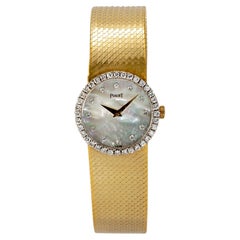 Orologio vintage Piaget Dancer 26MM 9706 B2 Oro 18K Diamante Madreperla Quadrante