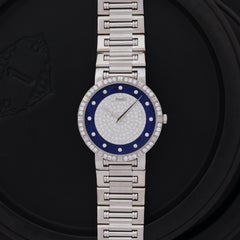 Vintage Piaget Dancer Model 84024BK81 Or blanc 18 carats Diamants et Lapis