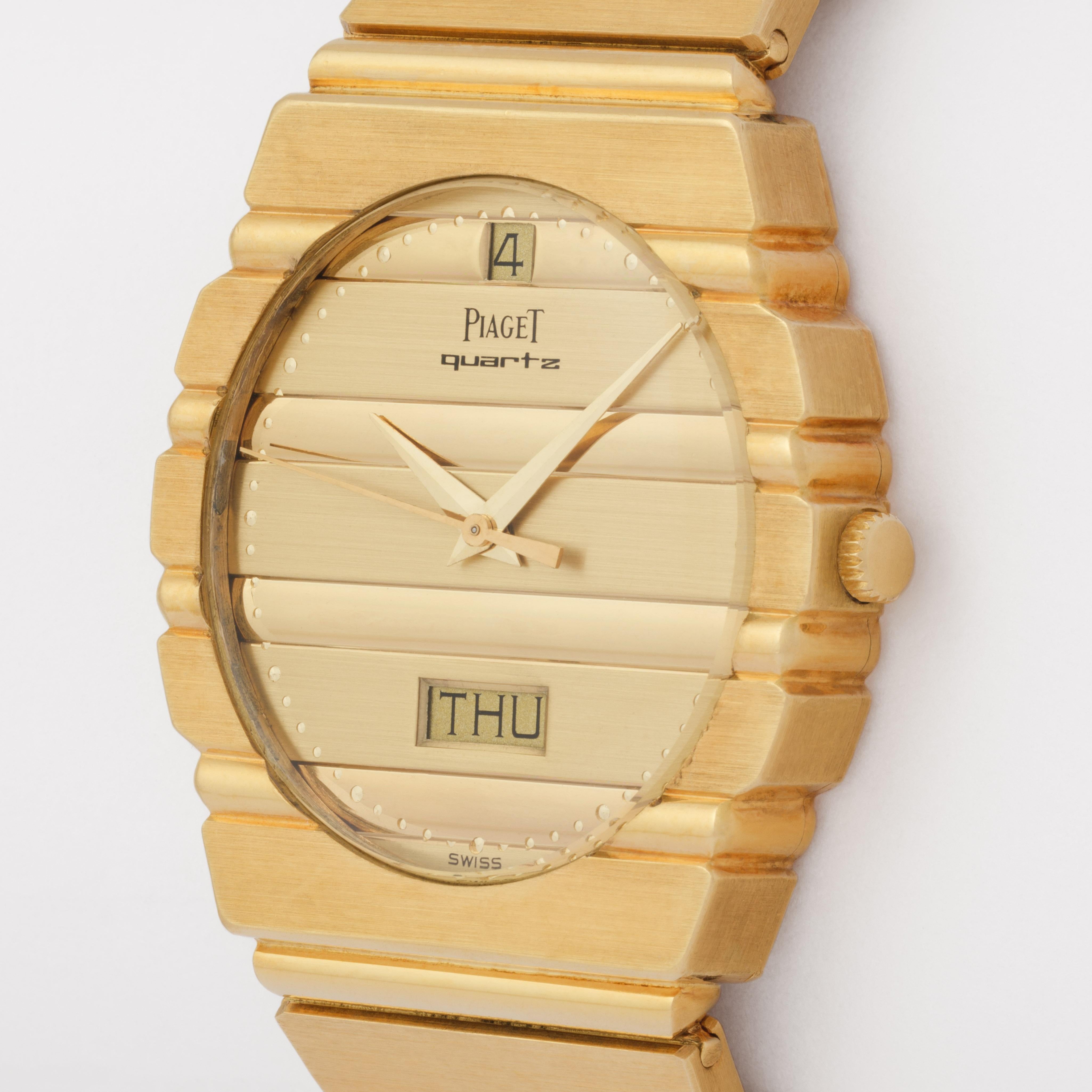 Vintage Piaget DayDate Modell 15562C701 18 Karat Gelbgold Box im Angebot 1