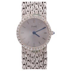 Vintage Piaget Diamant 18K Weißgold Uhr