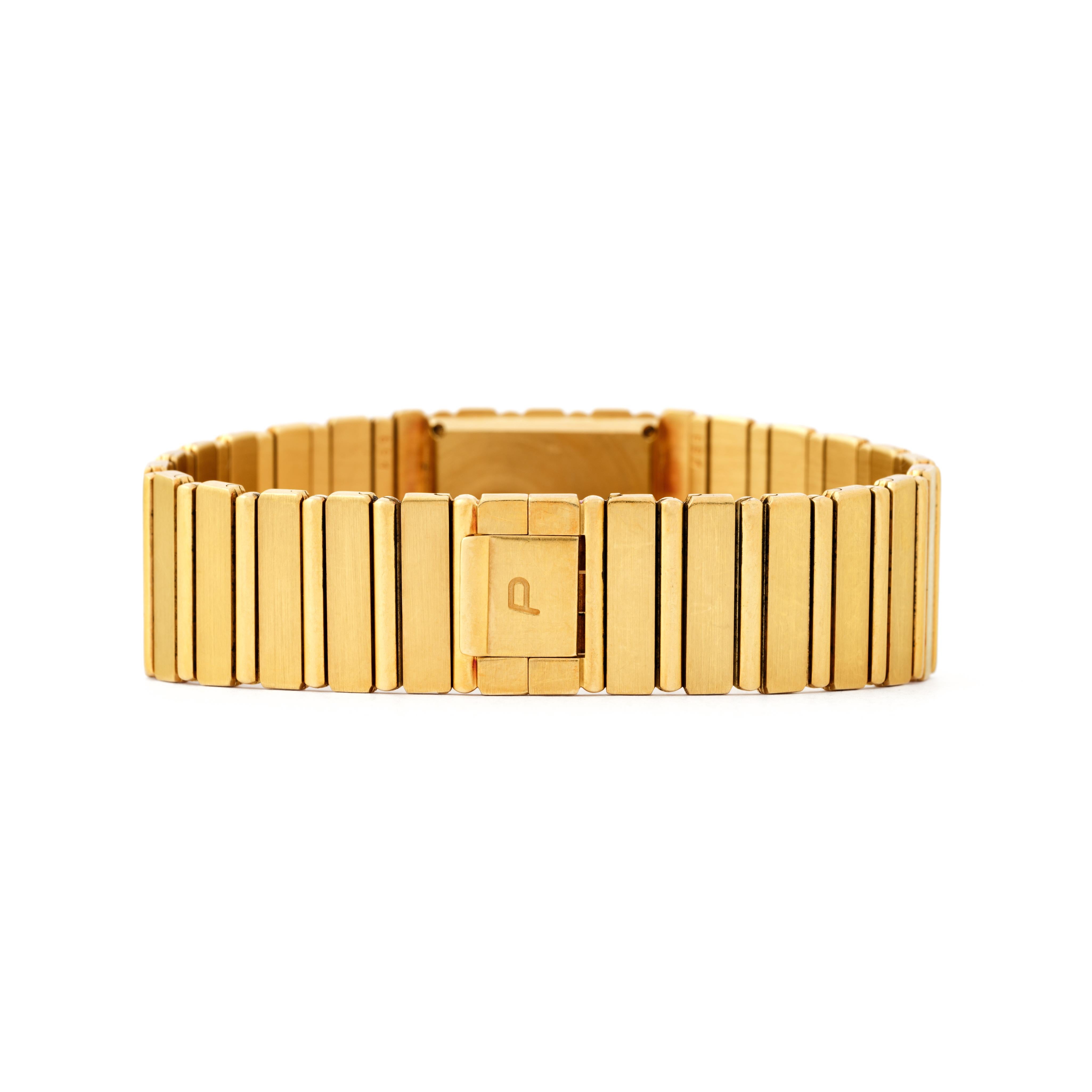 Piaget Polo d'epoca Modello 7131 C 701 Oro giallo 18 carati Diamanti Scatola Documenti in vendita 1