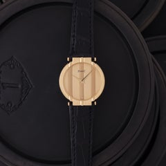 Vintage Piaget Polo Model 7273 18 Karat Yellow Gold Quartz Movement Watch