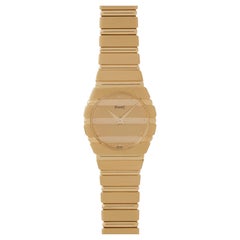 Vintage Piaget Polo Model 761c701 18 Karat Yellow Gold with Original Box