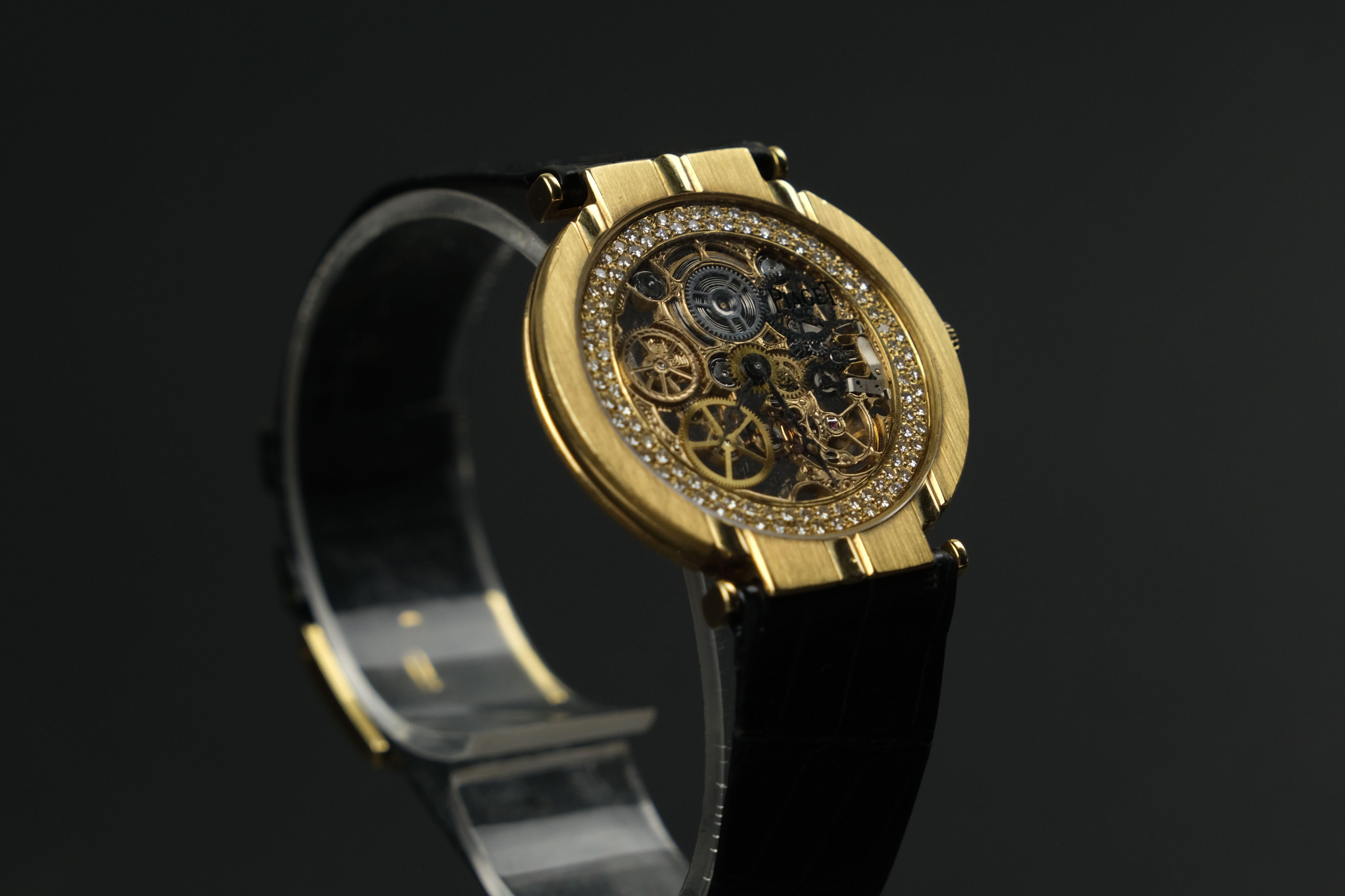 piaget polo skeleton watch