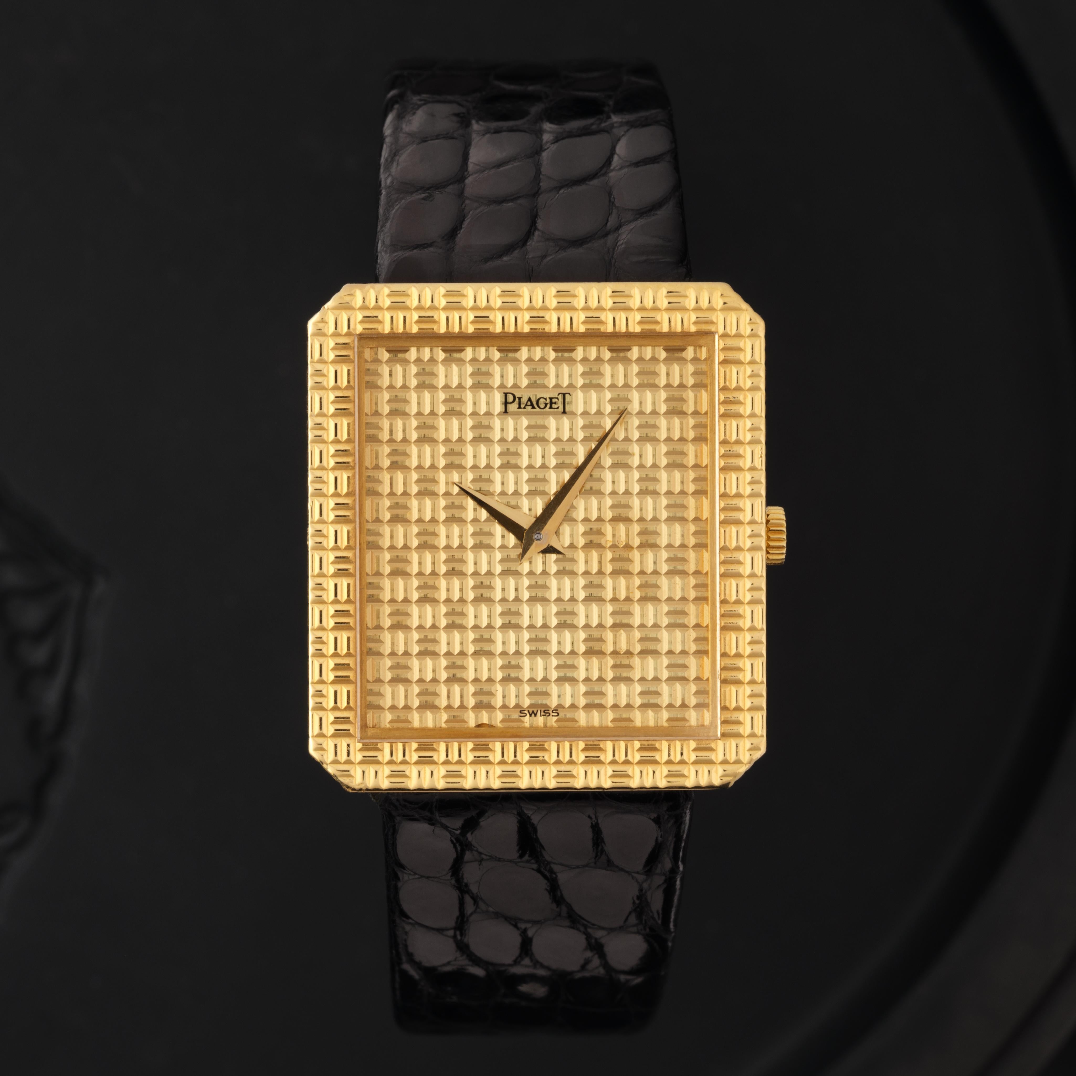 Piaget Protocole Hobnail vintage en or jaune 18 carats modèle 91543 en vente 2
