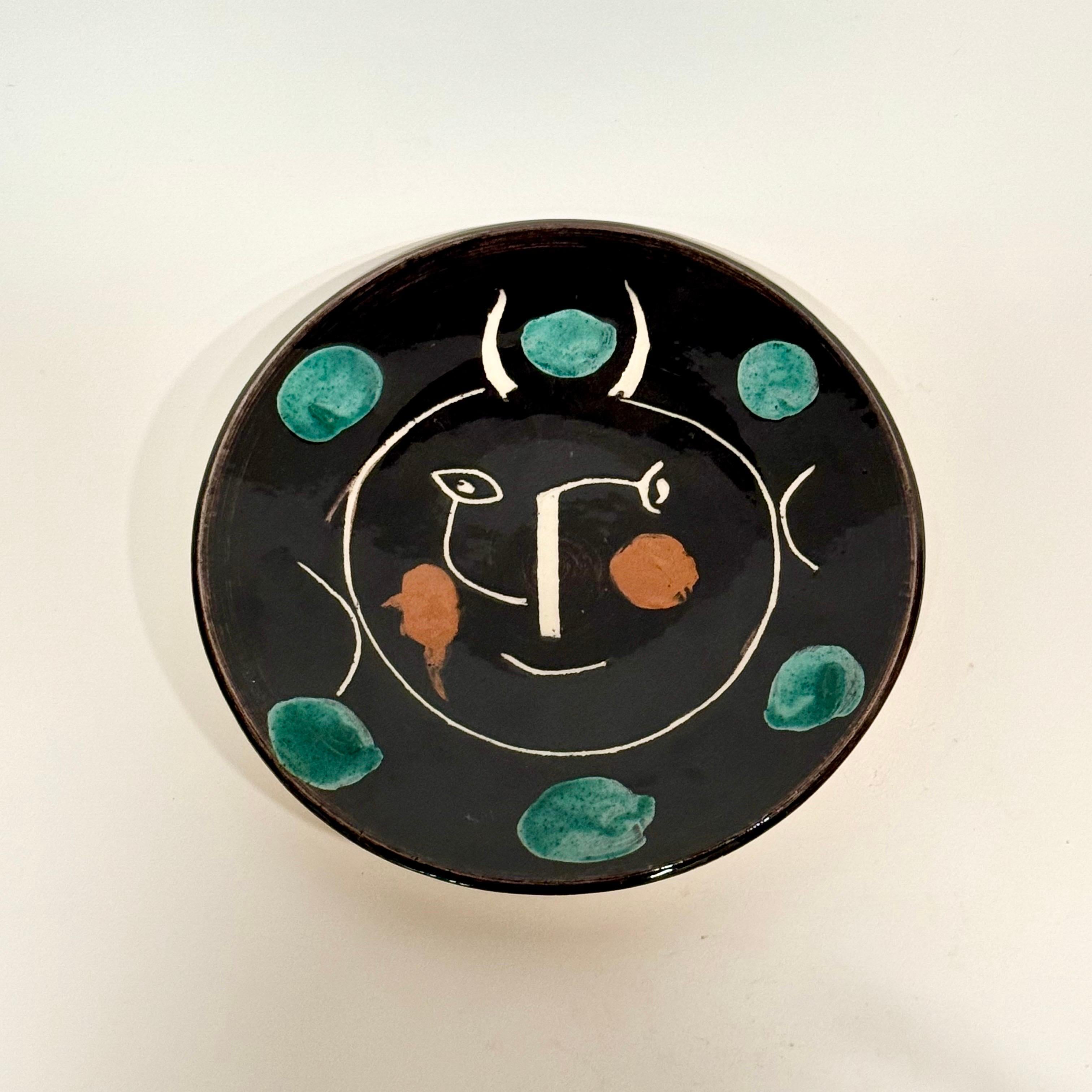 Incredible Pablo Picasso plate c1948. This is Plate E and is inscribed 