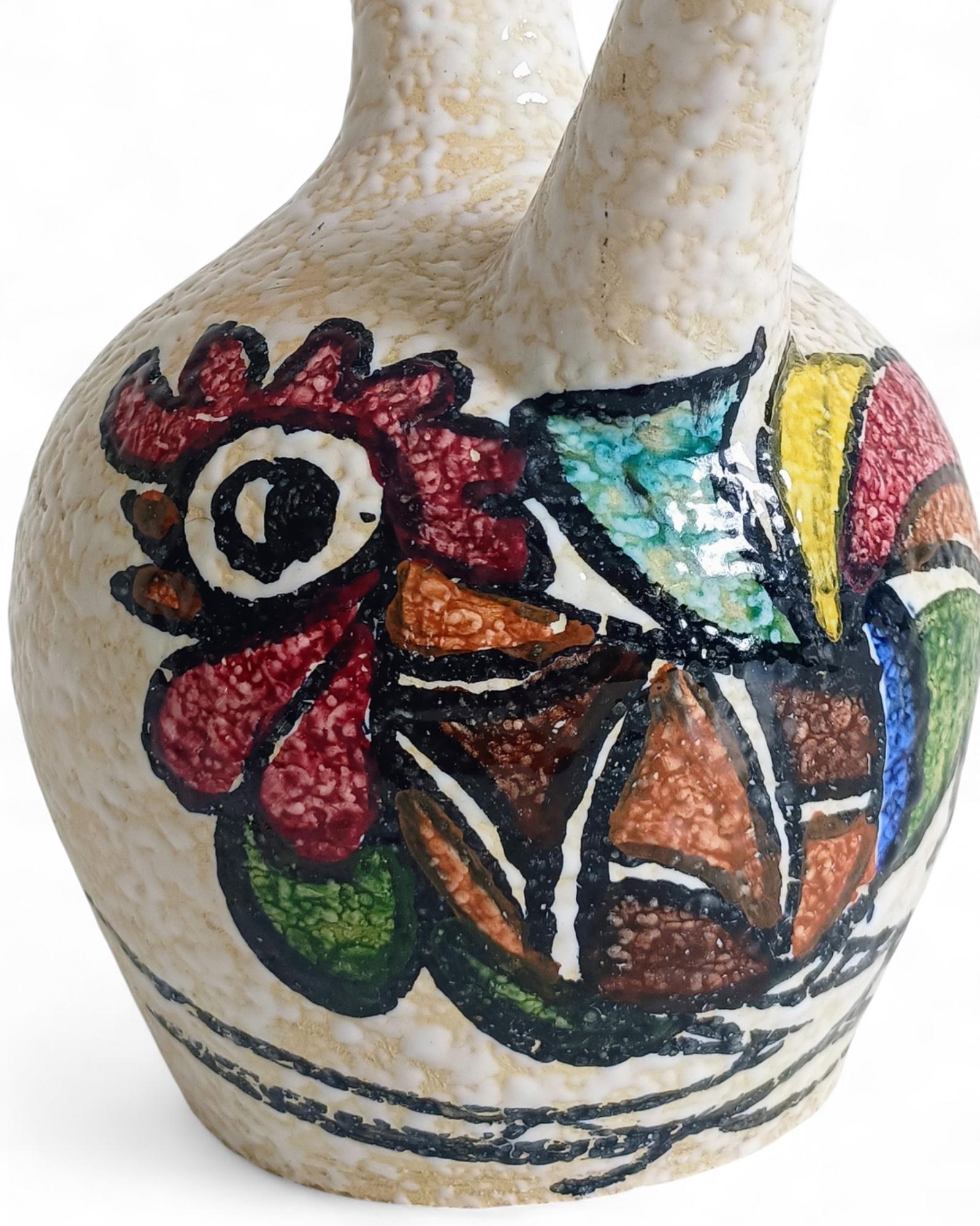 Vintage Picasso Stil Spanisch Studio Keramik Porron, 1960er Jahre im Angebot 6