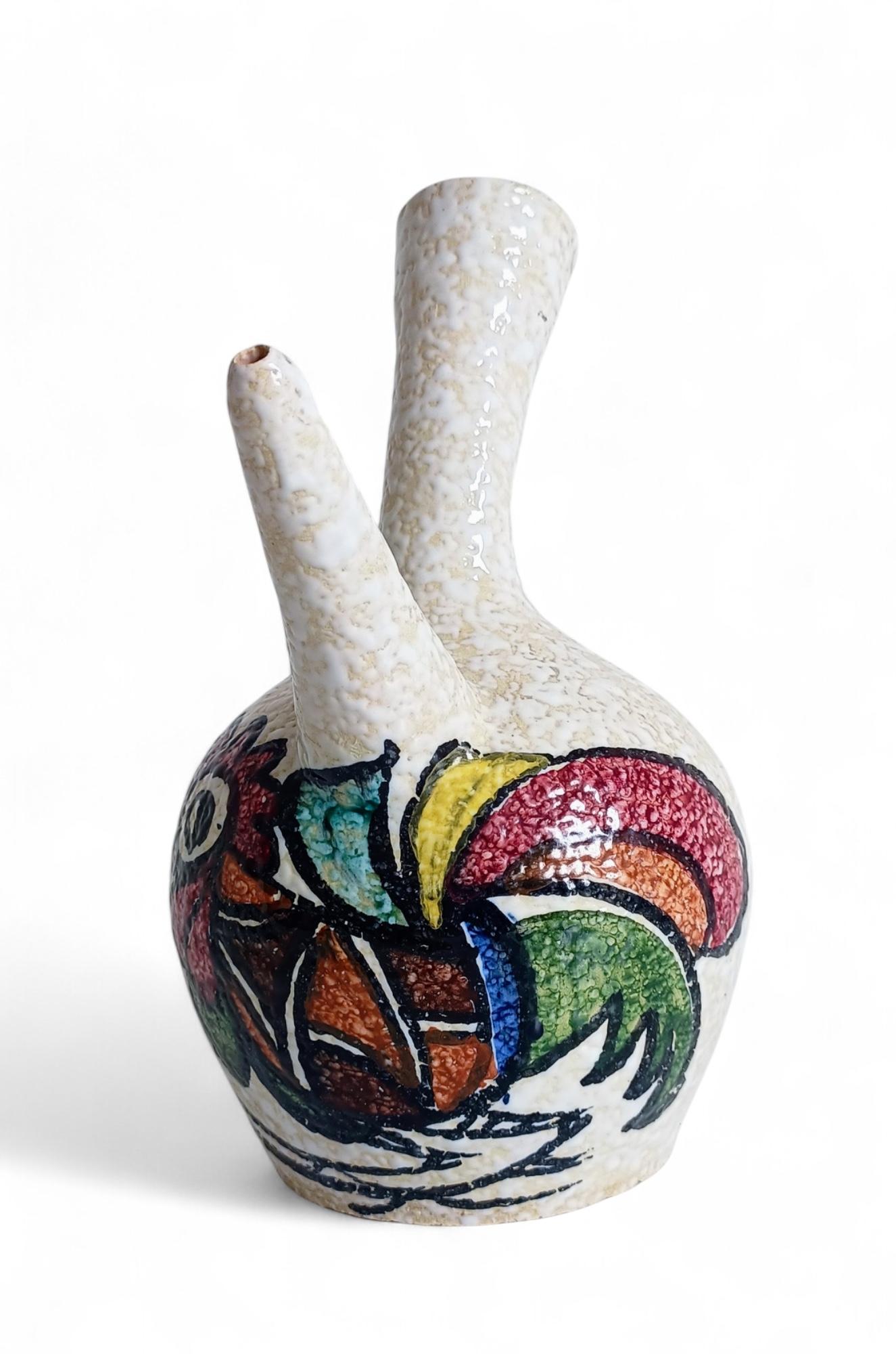 Vintage Picasso Stil Spanisch Studio Keramik Porron, 1960er Jahre im Angebot 9