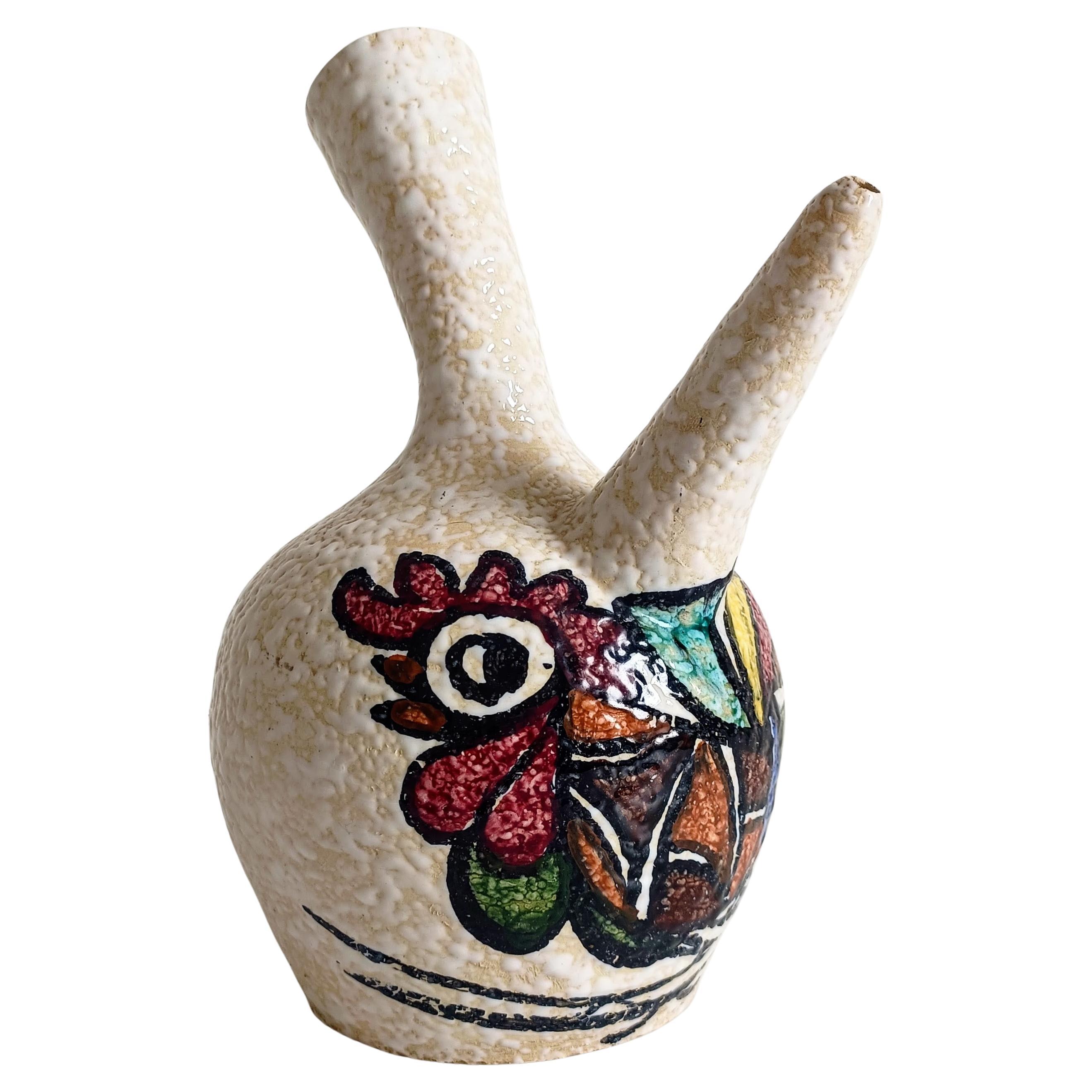 Vintage Picasso Stil Spanisch Studio Keramik Porron, 1960er Jahre im Angebot