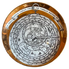 Vintage Piero Fornasetti Astrolabio Model 5 Porcelain Plate Italy